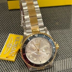 Invicta Pro Diver Gold and Silver Mens Watch